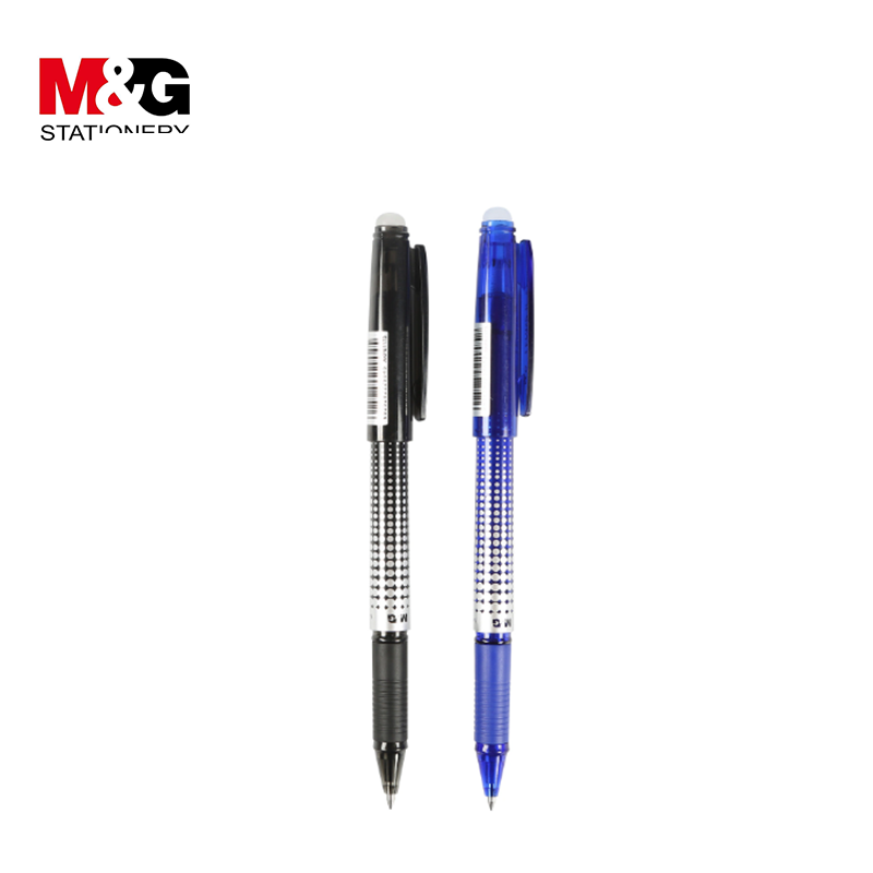 M&G - Stylo gel effaçable - Capuchon bleu 0.7 mm avec gomme