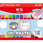 Crayon à cire ronde  pastel 12clrs