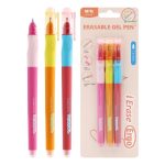 Stylo gel effagable  0.7 mm bleu cristal