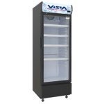 Vitrine réfrigérée 380L 1 porte Noir/Gris VISTA