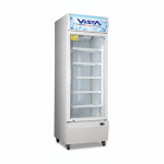 Vitrine réfrigérée 600L 1 porte Blanc/Noir VISTA