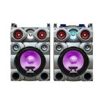 Baffle amplifié simple 12" Bluetooth 84W 12000W PMPO Noir/Gris VISTA
