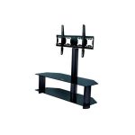 Table TV avec support mural Gris/Noir VISTA