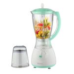 Mixeur 2 en 1  Bocal incassable 1.5L 4 vitesses + Pulse 300W Bleu/Vert VISTA