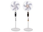 Ventilateur sur pied 16" avec minuterie 5 pales pied rond Gris VISTA