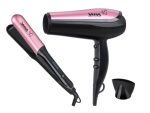 Set beauté : Sèche-cheveux 2200W + Lisseur céramique 30mm 45W VISTA – Image 2