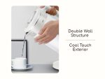Bouilloire verre/plastique 1.8L  Gris/Ivoire VISTA – Image 3