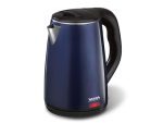Bouilloire inox/plastique colorée 1.8L  Bleu/Blanc/Rouge/Noir VISTA