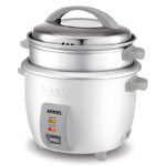 Rice cooker 1L couvercle inox Rouge/Gris VISTA