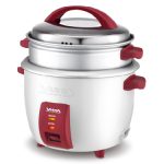 Rice cooker 1.8L couvercle inox Rouge/Gris VISTA