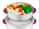 Rice cooker 1.8L couvercle inox Rouge/Gris VISTA – Image 3