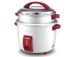 Rice cooker 3L couvercle inox Rouge/Gris VISTA – Image 2