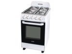 Cuisinière à gaz 4 feux 50x50  Four gaz 60L Blanc/Noir VISTA – Image 2