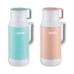 Thermos simple tasse 1L Pastel  Pêche/Bleu clair VISTA