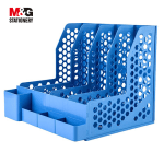 Trieur de document a 4 bleu