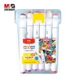 Marq.Feutre double pointe 24 clrs