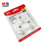 Crochet adhesif fort rond 1,5kg 3pcs